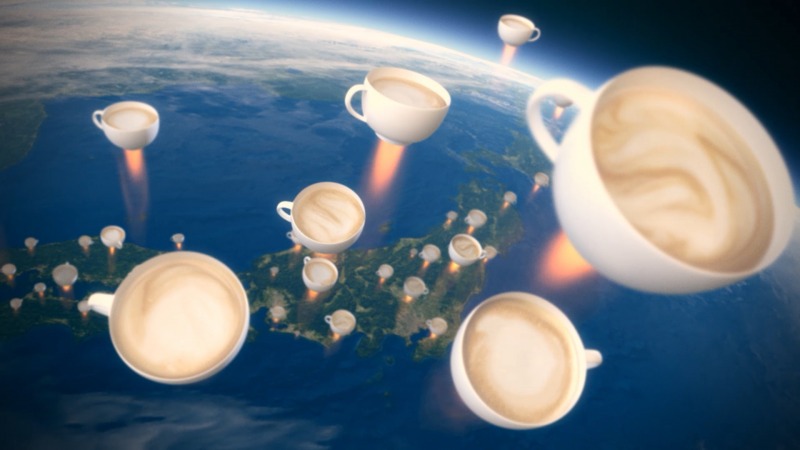 日本中のソイラテが宇宙へ マウントレーニア ソイラテ の新cmがぶっ飛びすぎ マガジンサミット
